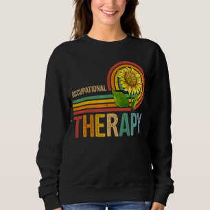 Sudadera Terapia Ocupacional Enfermería Retro Girasol