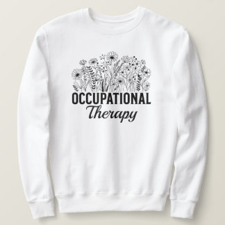 Sudadera Terapia Ocupacional Floral Terapeuta Ocupacional T