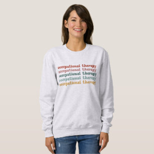Sudadera Terapia ocupacional retro a estudiante escolar