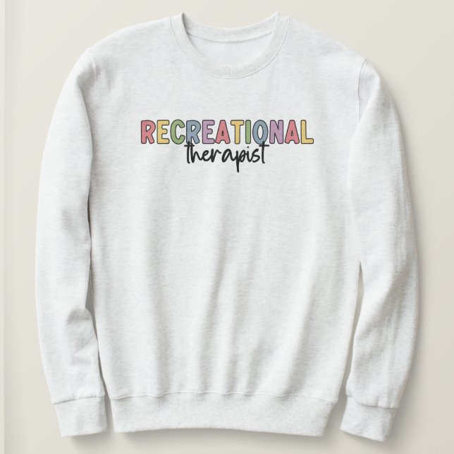 Sudadera Terapia Recreacional Colorida (Anverso del diseño)