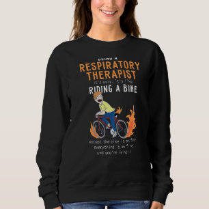 Sudadera Terapia respiratoria como ciclista de bicicleta