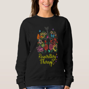 Sudadera Terapia Respiratoria Flor Pulmón Terapeuta Respira