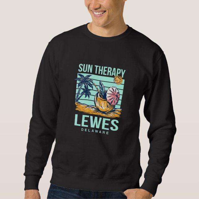 Sudadera Terapia solar Lewy Playa Tropical De Delaware (Anverso)