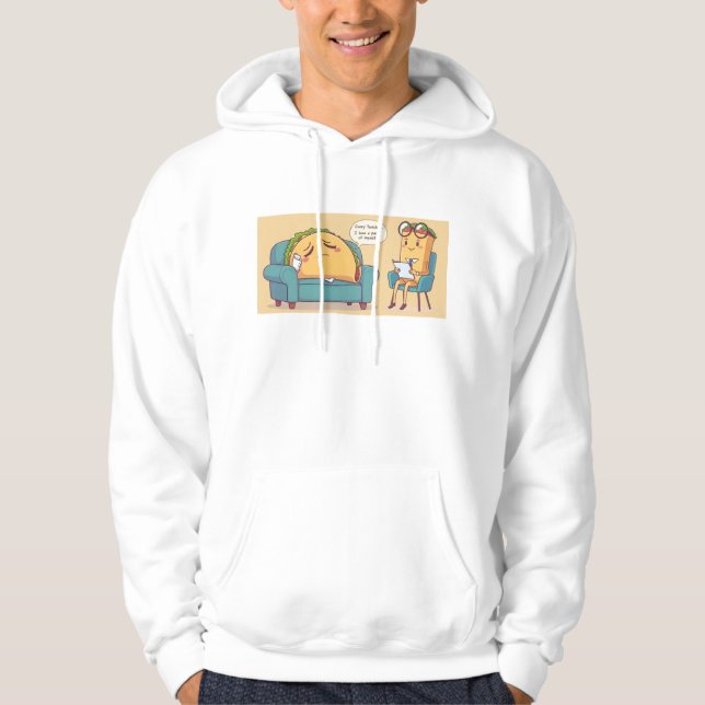 Sudadera Terapia Taco Martes - Comida divertida Personaliza (Anverso)