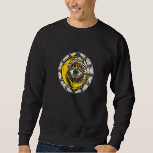 Sudadera Tercer Ojo Iluminati Luna Horror Místico Halloween