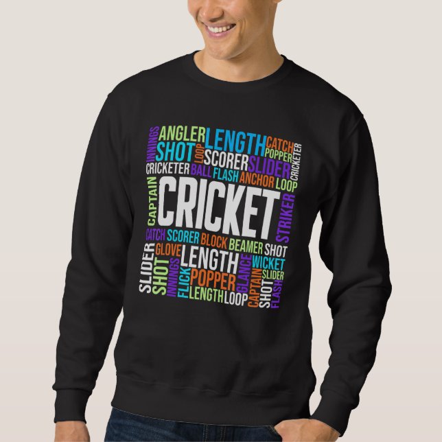 Sudadera Términos de cricket Cricket Sport Accesorios de Je (Anverso)