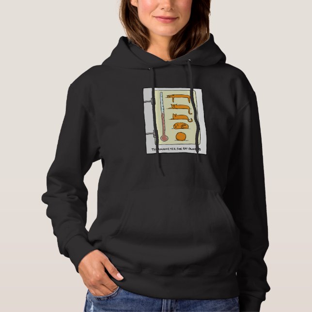 Sudadera Termómetro De Gato Para Diversión Y T - (Anverso)