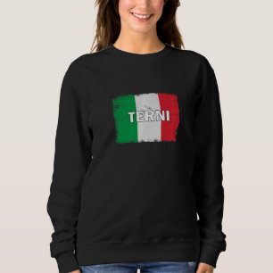 Sudadera Terni Italia Ciudad con bandera italiana