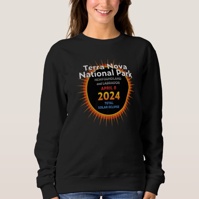 Sudadera Terra Nova Park NL Total Solar Eclipse 2024 2 (Anverso)