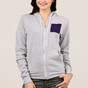 Sudadera Terrazo Patrón Parcheado Emparrillado Azul Tintero