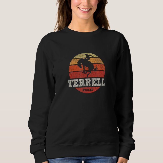 Sudadera Terrell TX Antiguo País Occidental Retro (Anverso)