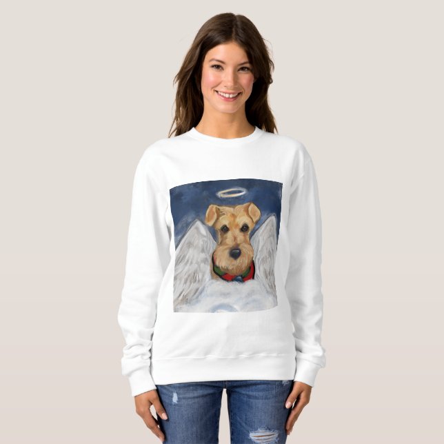Sudadera Terrier Airedale Ángel (Anverso completo)