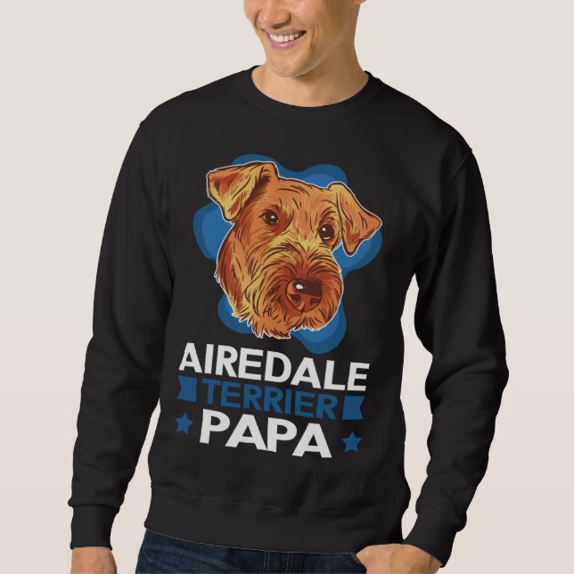 Sudadera Terrier Airedale Papá Perro Padre Airedale Terrier (Anverso)