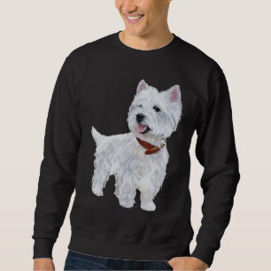 Sudadera Terrier Blanco de las Tierras Altas del Oeste