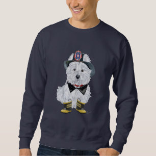 Sudadera Terrier Blanco de West Highland Bombero