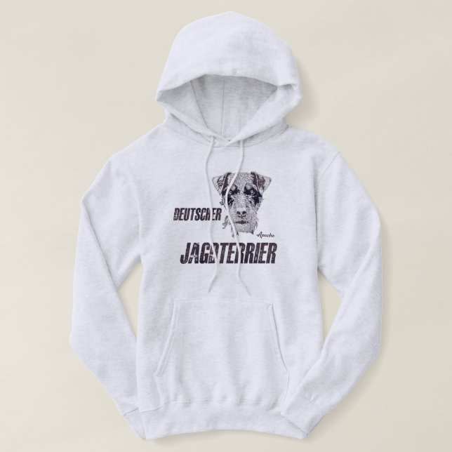 Sudadera Terrier de caza alemán (Jagdterrier) (Diseño del anverso)