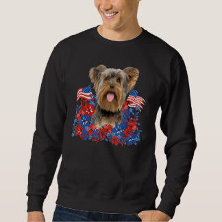 Sudadera Terrier de Yorkshire Flores Independientes Perro A