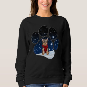 Sudadera Terrier de Yorkshire Nieve Invernal Patas Perros N