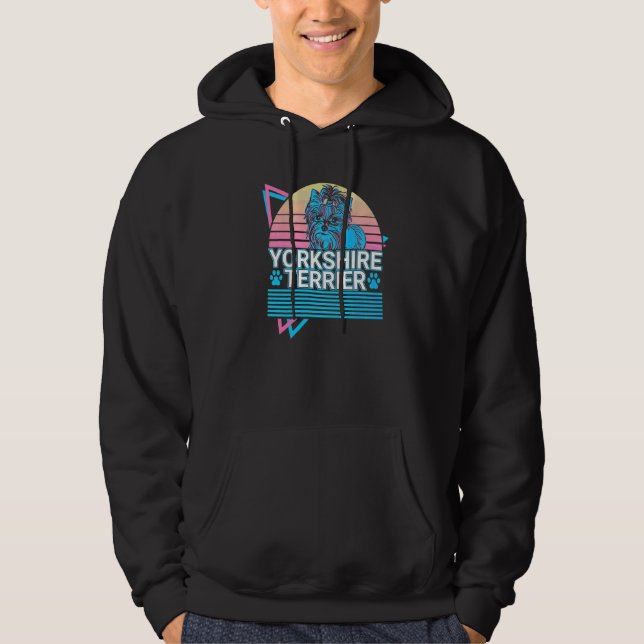 Sudadera Terrier de Yorkshire Retro   (Anverso)
