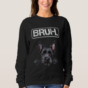 Sudadera Terrier Escocés Bruh Amante de los Perros Divertid