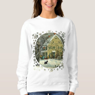 Sudadera Terrier Escocés Invierno a la Antigua