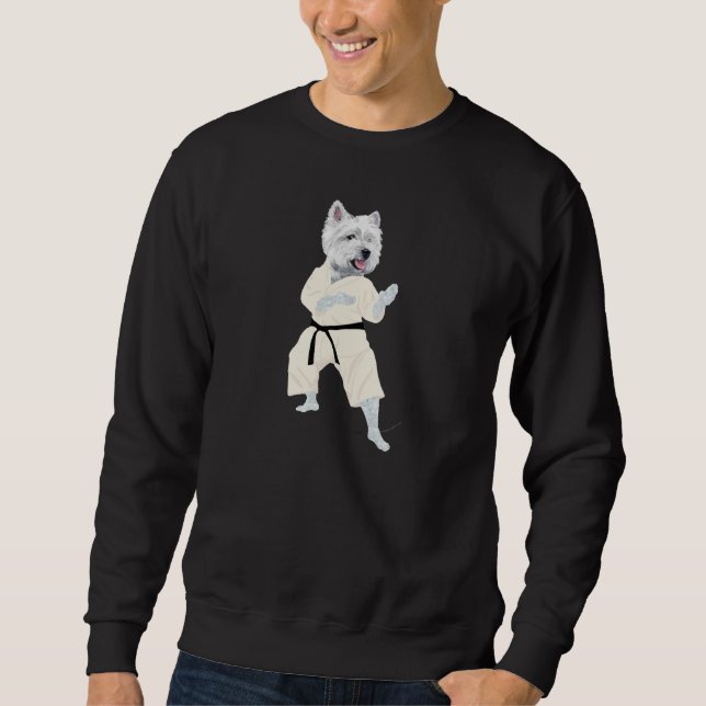 Sudadera ¡Terrier West Highland KARATE ! (Anverso)