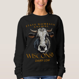 Sudadera Territorio de Wisconsin Animal doméstico La vaca l