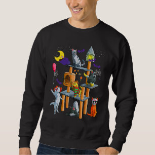 Sudadera Terror de gatos en el parque Halloween para gato g