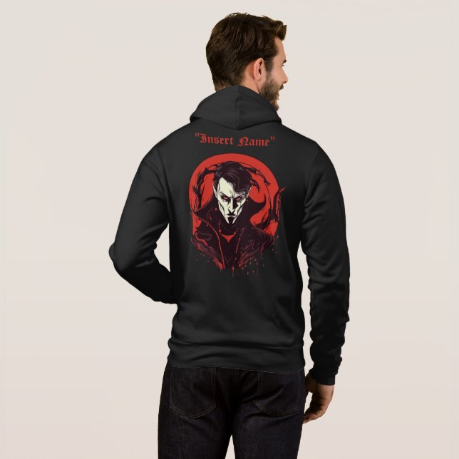 Sudadera Terror de Ojos Rojos (Reverso completo)