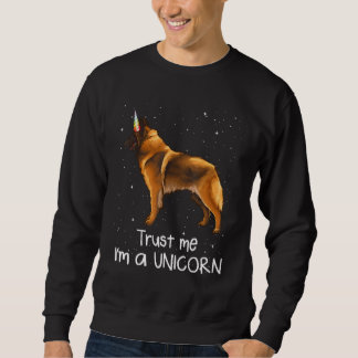 Sudadera Tervuren Belga Confía En Mí Como Perro Unicornio