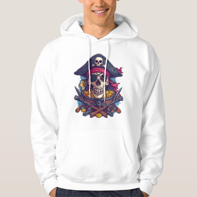Sudadera Tesoro de Cráneo de Pirata (Anverso)