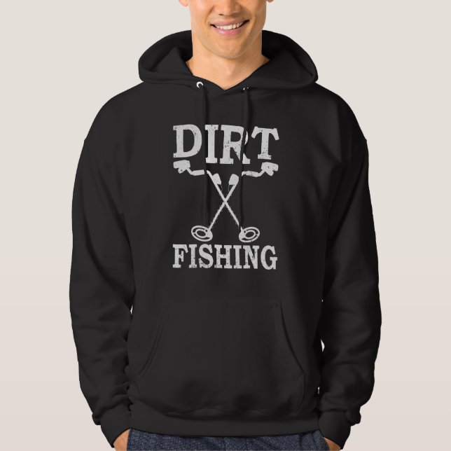 Sudadera Tesoro de pesca sucia que detecta detectores Metal (Anverso)
