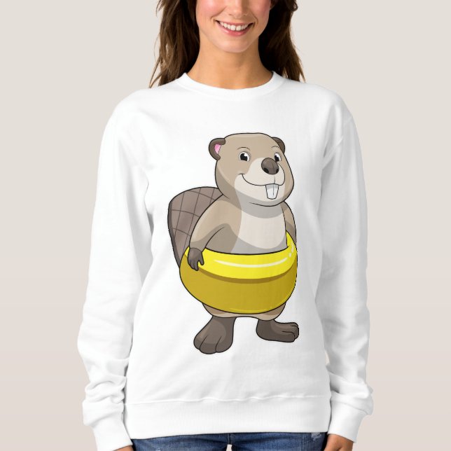 Sudadera Testigo al nadar con anillo de natación (Anverso)