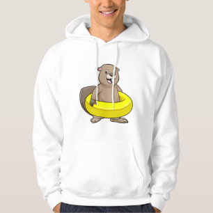 Sudadera Testigo al nadar con anillo de natación