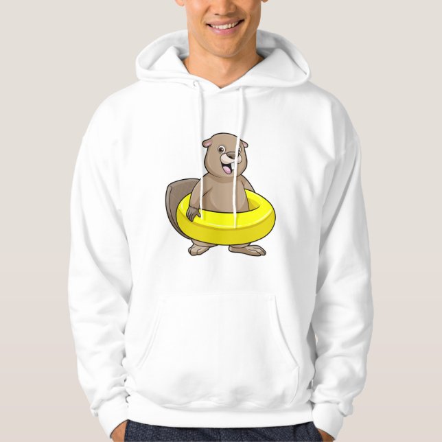 Sudadera Testigo al nadar con anillo de natación (Anverso)