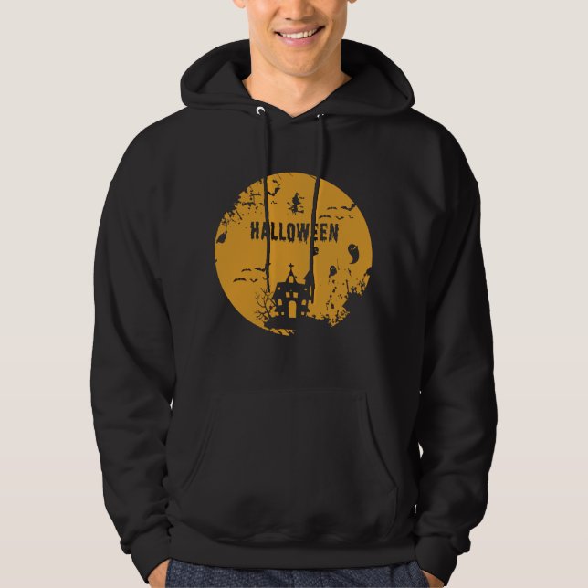 Sudadera Testigos de Halloween vales disfraz Naranja (Anverso)