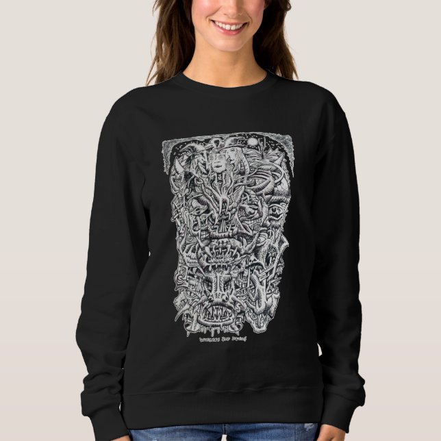 Sudadera Testigos y demonios, por Brian Benson. (Anverso)