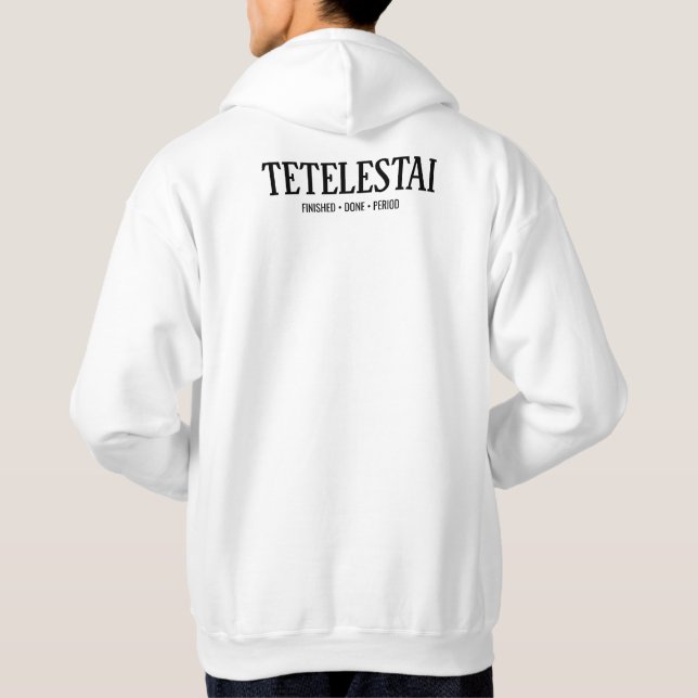 Sudadera Tetelestai Salvado Establecido Cristiano (Reverso)