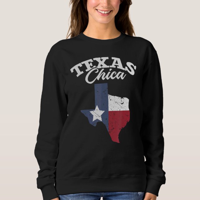 Sudadera Texas - Chicas texanas de la bandera de Texas (Anverso)