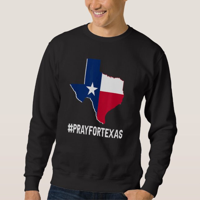 Sudadera Texas: Fuerte Reza Por Mapa De Bandera Infantil De (Anverso)