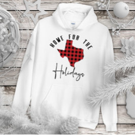 Sudadera Texas Holiday Buffalo Plaid Home State Hoodie