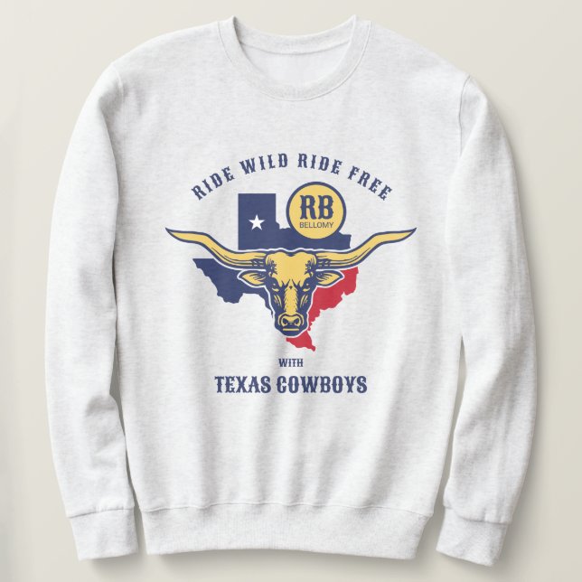 Sudadera Texas Longhorn  (Anverso del diseño)