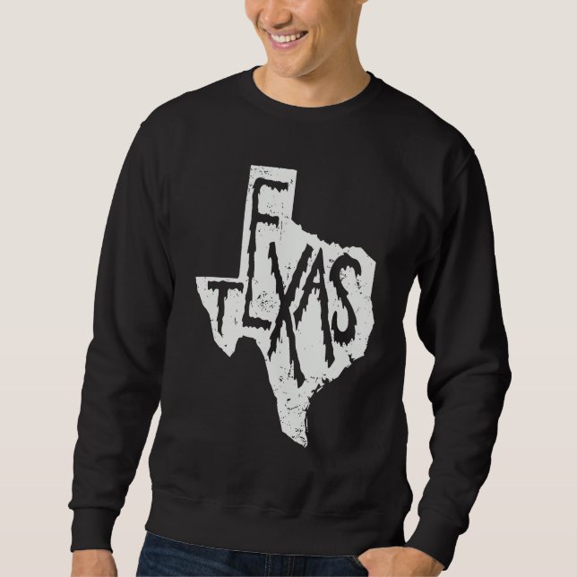 Sudadera Texas Map Outline State of USA (Anverso)