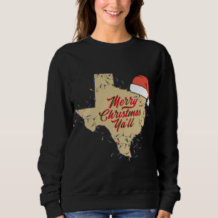 Sudadera Texas Merry Christmas Fiesta Yall Familia Matanza
