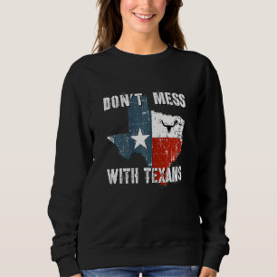 Sudadera Texas no se mete con el estado solitario de Longho