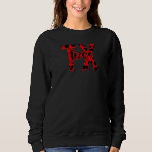 Sudadera Texas Red Leopard Cheetah Travel Vacation Souvenir