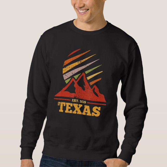 Sudadera Texas Retro Vintage (Anverso)