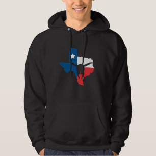Sudadera Texas State Flag Longhorn silueta