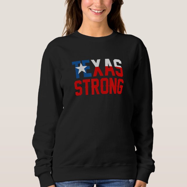 Sudadera Texas Strong Support Pray (Rezo De Apoyo Sólido Pa (Anverso)