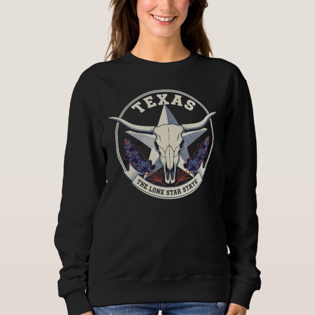 Sudadera Texas: The Lone Star State (Anverso)